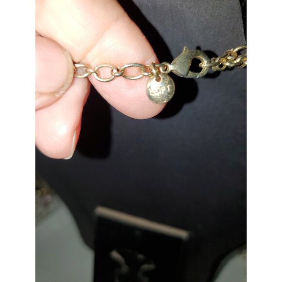 A Loft Necklace Chain Boho Faceted Mixed Metals Career Evening Sparkly - Picture 7 of 8